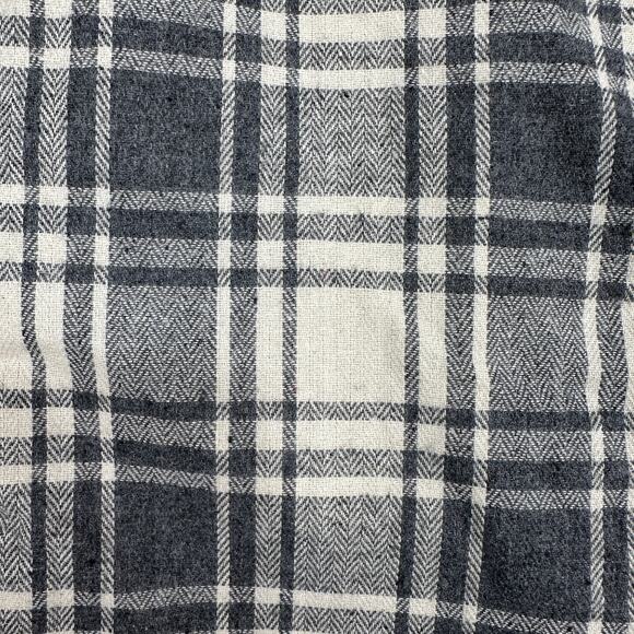 Holiday Home Christmas Farmhouse Stocking Set of 4 Gray Plaid White Sherpa Cuff - Picture 2 of 6